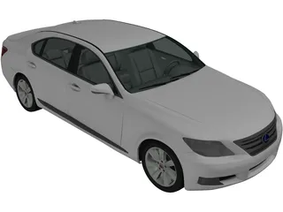 Lexus LS 600h [XF40] (2010) 3D Model