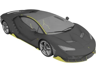 Lamborghini Centenario (2016) 3D Model