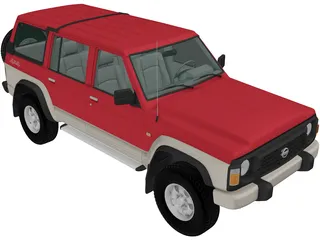 Nissan Patrol 5-door [Y60] 3D Model (1987) - 3DCADBrowser