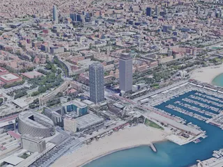 Barcelona City, Spain (2019) 3D Model