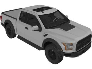 Ford F-150 Raptor (2017) 3D Model