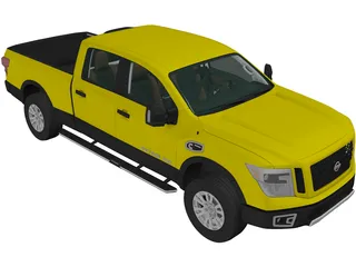 Nissan Titan XD Crew Cab (2016) 3D Model