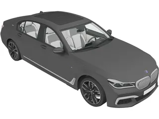 BMW M760Li (2016) 3D Model