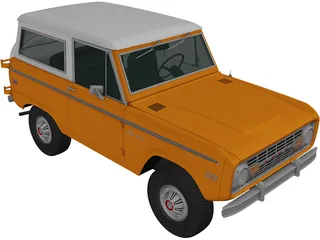 Ford Bronco (1975) 3D Model