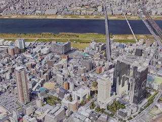 Osaka City, Japan (2019) 3D Model