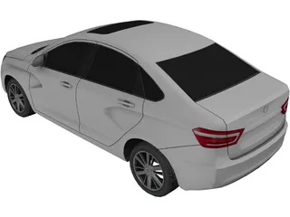 Lada Vesta 3D Model