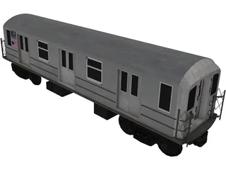 Subway Car 3D Model