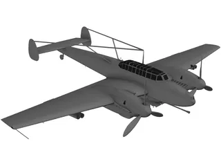 Messerschmitt BF-110 G-2 3D Model