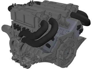 Bugatti Veyron W16 Engine CAD Model - 3DCADBrowser