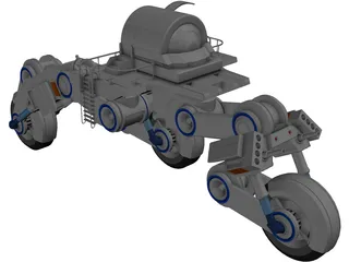 Futuristic Trike 3D Model