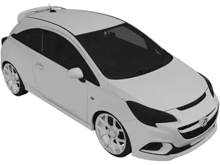 Opel Corsa (2016) 3D Model