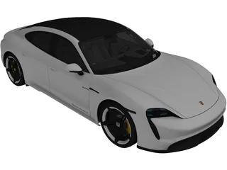 Porsche Taycan Turbo S (2020) 3D Model
