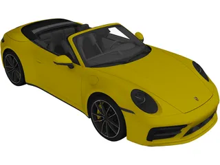 Porsche 911 Carrera 4S Cabriolet (2020) 3D Model