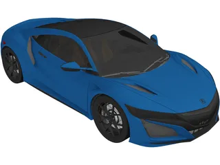 Acura NSX (2017) 3D Model