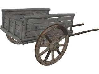 Horse Cart 3D Model