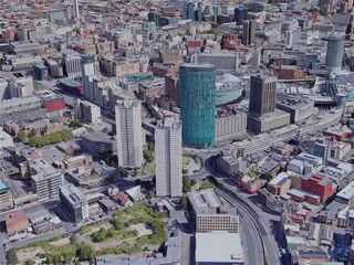 Birmingham City, UK (2019) 3D Model