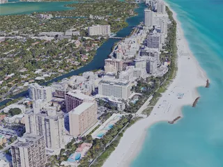 Miami Beach, FL, USA (2019) 3D Model