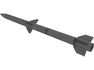 AIM120D Missile 3D Model