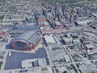 Indianapolis City, IN, USA (2019) 3D Model