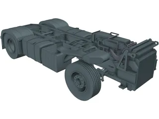 Euro Truck Chassis 3D Model