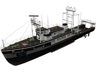 Fishing Boat 3D Model