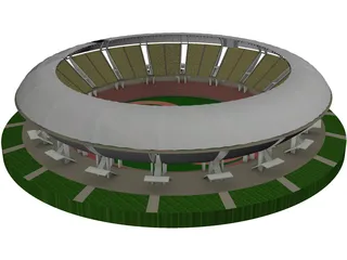 Soccer Stadium 3D Model