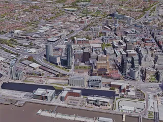 Liverpool City, UK (2019) 3D Model
