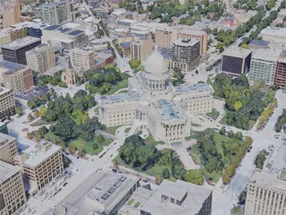 Madison City, WI, USA (2019) 3D Model