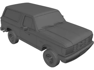 Ford Bronco (1989) 3D Model