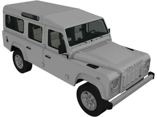 Land Rover Defender 110 Station Wagon 3D Model