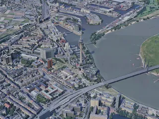 Dusseldorf City, Germany (2019) 3D Model