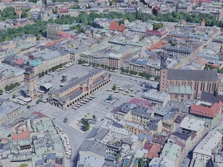 Krakow City, Poland (2019) 3D Model
