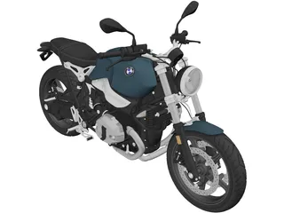 BMW R nineT Pure (2018) 3D Model