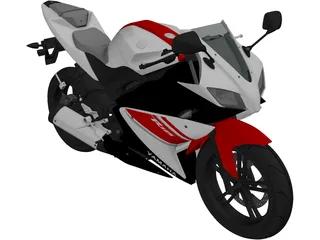 Yamaha YZF-R125 (2011) 3D Model