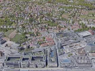 Stuttgart City, Germany (2019) 3D Model