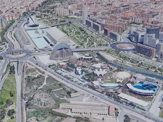 Valencia City, Spain (2019) 3D Model