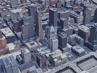 Cincinnati City, OH, USA (2019) 3D Model