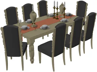 Dining Table 3D Model