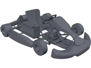 Electric Go Kart 3D Model