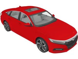 Honda Accord Sport Sedan (2018) 3D Model