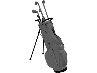 titleist stadry bw golf bag plus 3D Model in Sports Equipment 3DExport