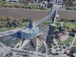 Winnipeg City, MB, Canada (2019) 3D Model