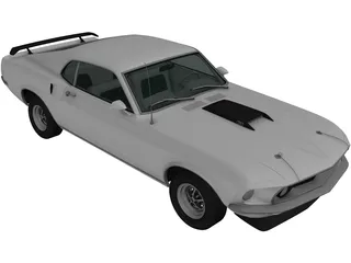 Ford Mustang (1969) 3D Model