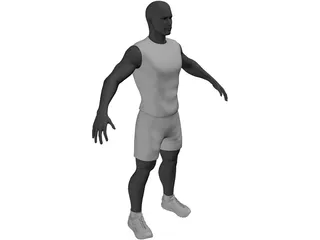 Athlete Male 3D Model