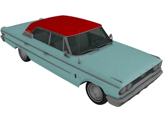 Ford Galaxie 500 (1963) 3D Model