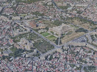 Bucharest City, Romania (2020) 3D Model