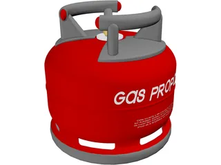 Gas Bottle ELFI 3D Model