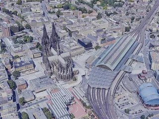 Cologne City, Germany (2019) 3D Model