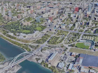 Edmonton City, AB, Canada (2019) 3D Model