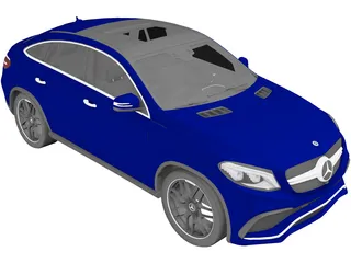 Mercedes-Benz GLE 63 AMG Coupe (2018) 3D Model